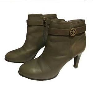 TORY BURCH Taupe Bristol Booties EUC!